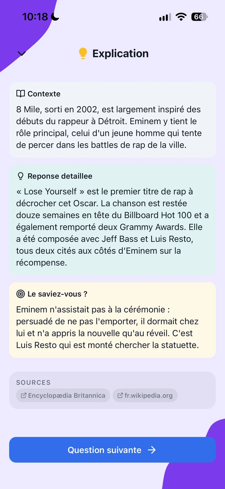 Une réponse expliquée dans Clark, avec son contexte, une anecdote et les sources.